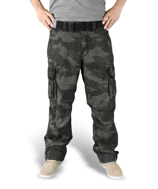 Surplus - Premium Vintage Trousers - Black Camo