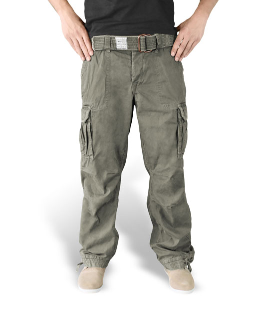 Surplus - Premium Vintage Trousers - Olive Washed