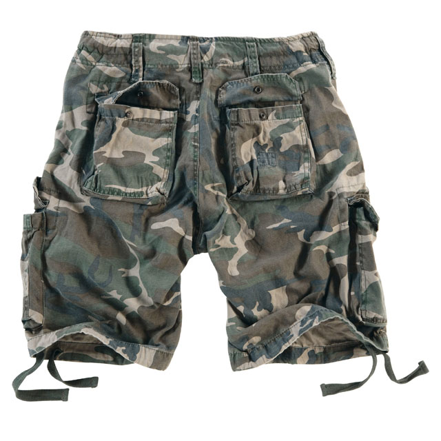 Surplus - Airborne Vintage Shorts - Woodland Washed