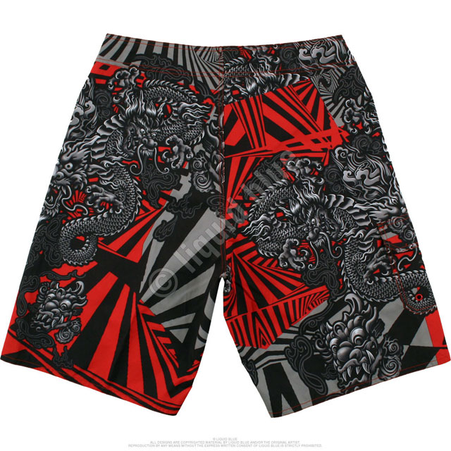 Шорты Liquid Blue - Chinese Dragon Black Board Shorts