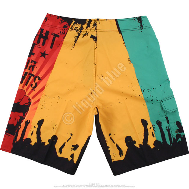 Шорты Liquid Blue - Fight 4 Your Rights Rasta Board Shorts