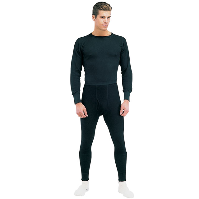 Rothco - Thermal Knit Underwear Top - Black