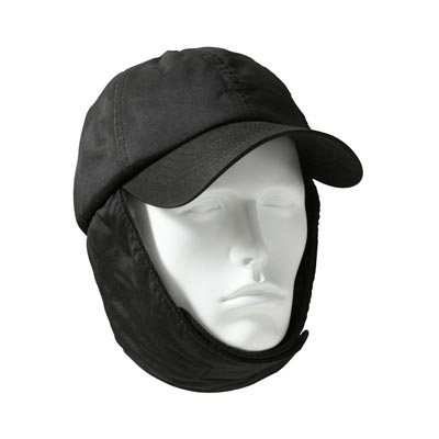 Rothco - Black Cold Weather Cap With Ear Flaps