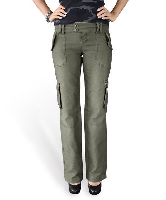 Surplus - Ladies Trousers - Olive Washed