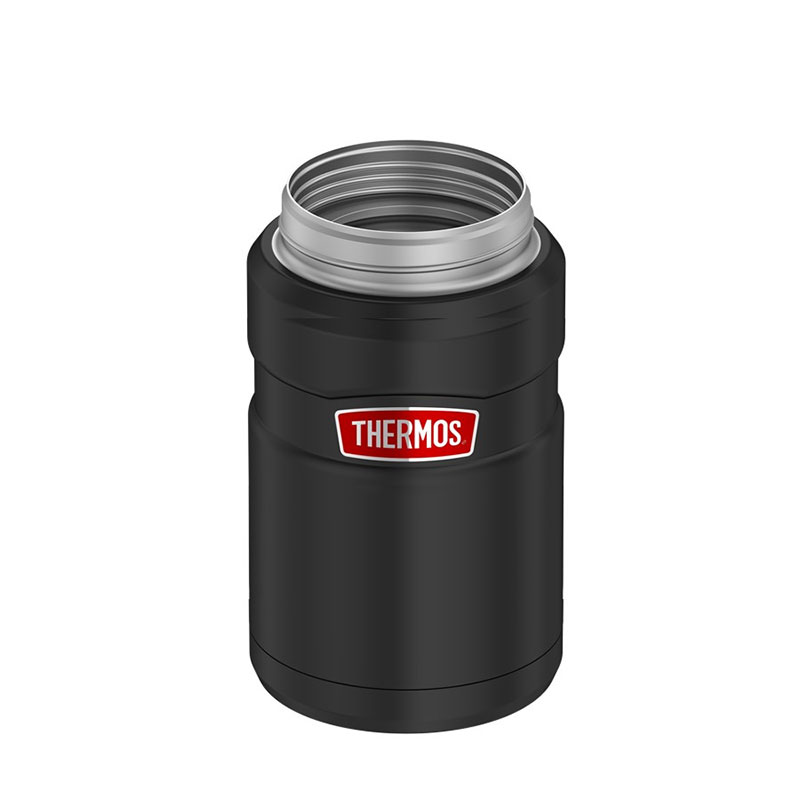 Термос для еды THERMOS KING SK-3020 RCMB 0.71L, складная ложка, чёрный