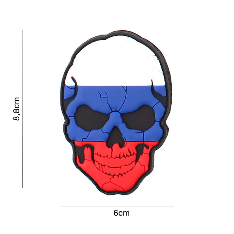 101 inc - Patch 3D PVC skull Russia cracked 101 inc - Patch 3D PVC skull Russia cracked