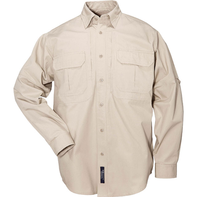5.11 Tactical - Mens Long Sleeve Tactical Shirt - Khaki