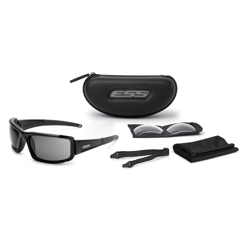 ESS - CDI MAX - Matte Black/Lens Clear-Smoke