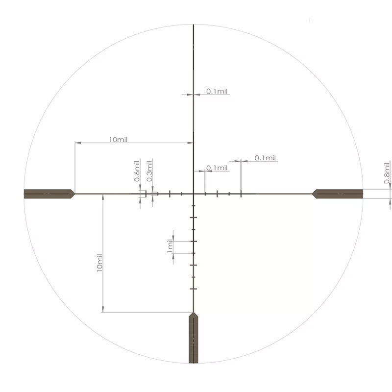Оптический прицел Artelv CRS Fiber 1-10x28 SFP 34мм - Black
