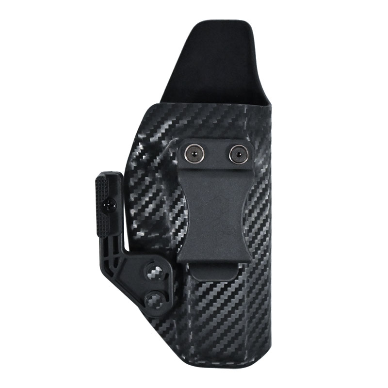 DP Kydex Holster TCG - Кобура из Кайдекса для Glock 17 + внутренний мягкий слой + текстура CARBON - Carbon Black