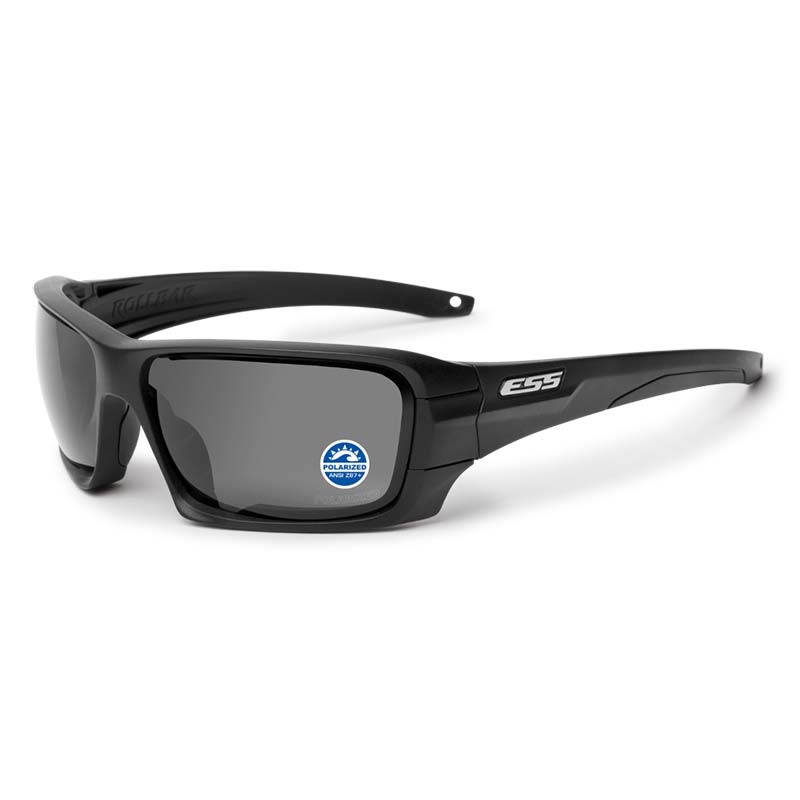 ESS - Rollbar - Frame Black Logo Silver/Lens Polarized