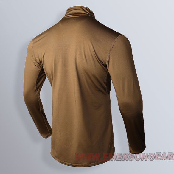 Emerson - Zip version Breathable Warm Underwear - Coyote Brown