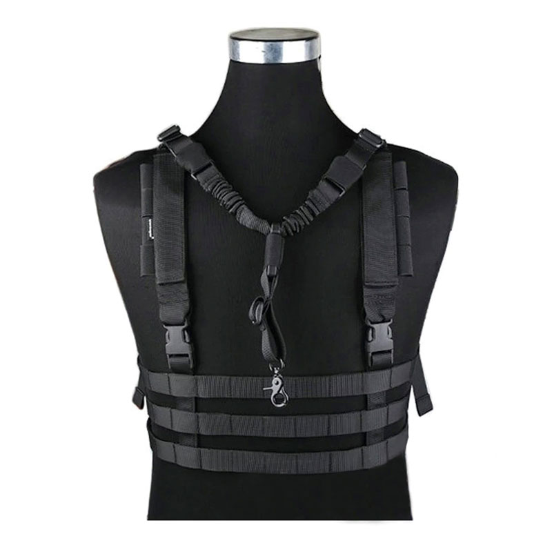 Emerson - MOLLE System Low Profile Chest Rig - Black Emerson - MOLLE System Low Profile Chest Rig - Black