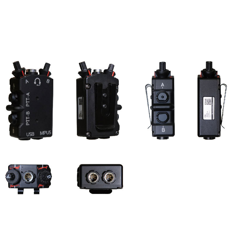 FCS - Dual PTT Channel Push-To-Talk - Black