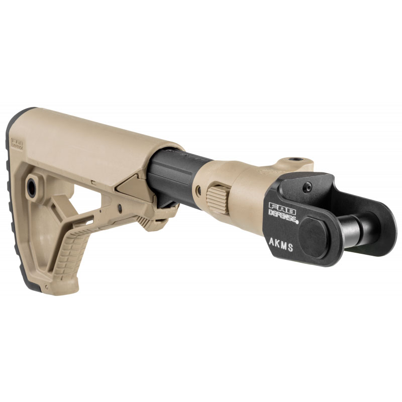 Складной телескопический приклад FAB Defense GL-CORE AKMS для АКC / АКМС (комплект) - Tan