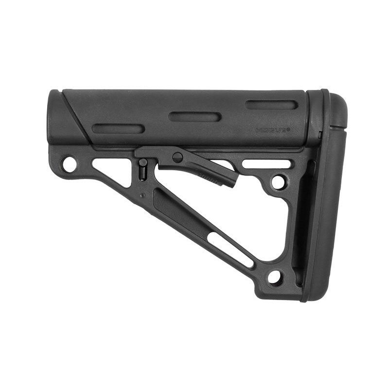 Hogue - OverMolded Collapsible Buttstock (Fits Mil-Spec Buffer Tube) - Black