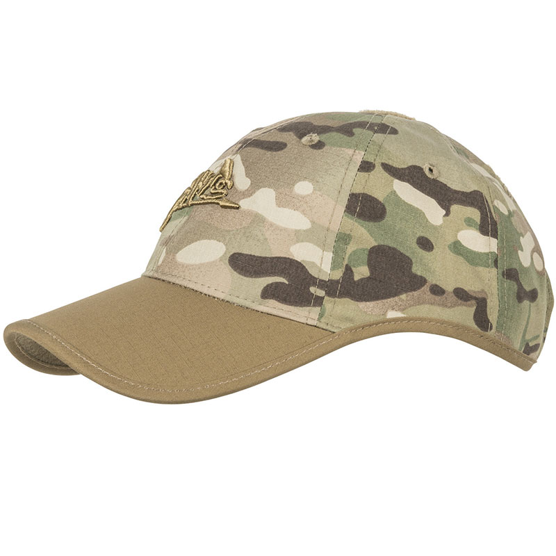 Helikon-Tex - Logo Cap - PolyCotton Ripstop - Camouflage/Coyote A Helikon-Tex - Logo Cap - PolyCotton Ripstop - Camouflage/Coyote A