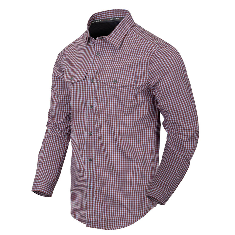 Helikon-Tex - Covert Concealed Carry Shirt - Scarlet Flame Checkered
