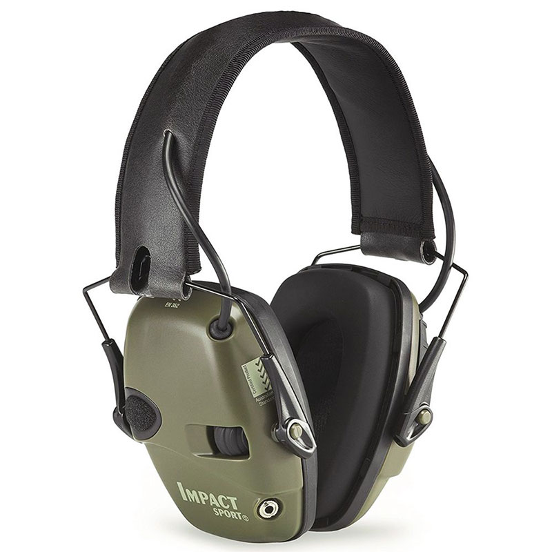 Howard Leight by Honeywell - Impact Sport Sound Amplification Electronic Shooting Earmuff - Hunter Green