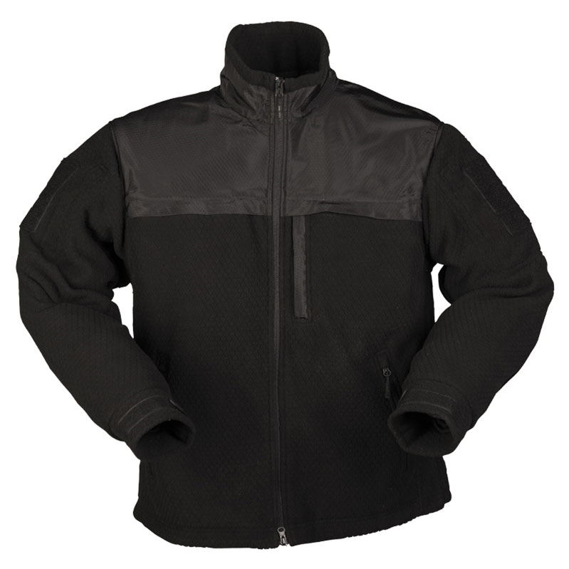 Mil-Tec - Black Elite Fleece Jacket Hextac