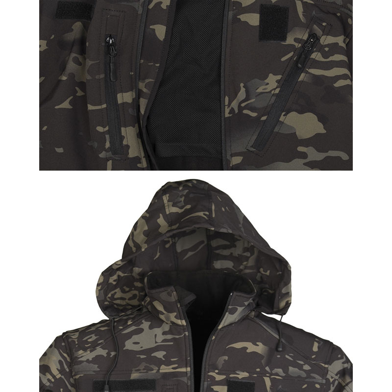 Mil-Tec - SCU 14 Camouflage Black Softshell Jacket