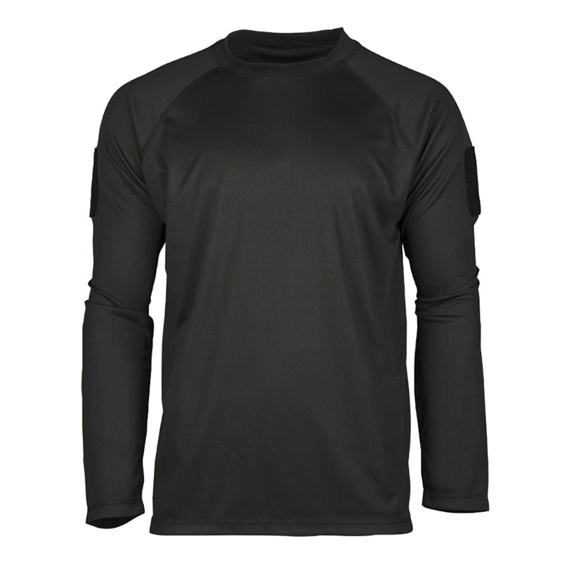 Mil-Tec - Black Tactical Long Sleeve Shirt Quickdry