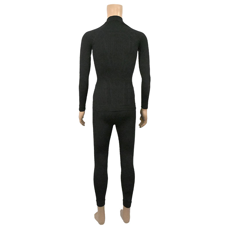 SAO+308 - Термобелье комплект зимнее компрессионное - Чёрный