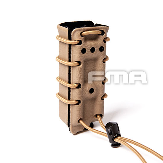 FMA - Scorpion Pistol Mag Carrier- Single Stack For 9mm With Flocking - Dark Earth