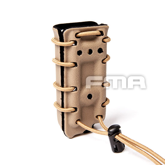 FMA - Scorpion Pistol Mag Carrier- Single Stack For 45acp With Flocking - Dark Earth