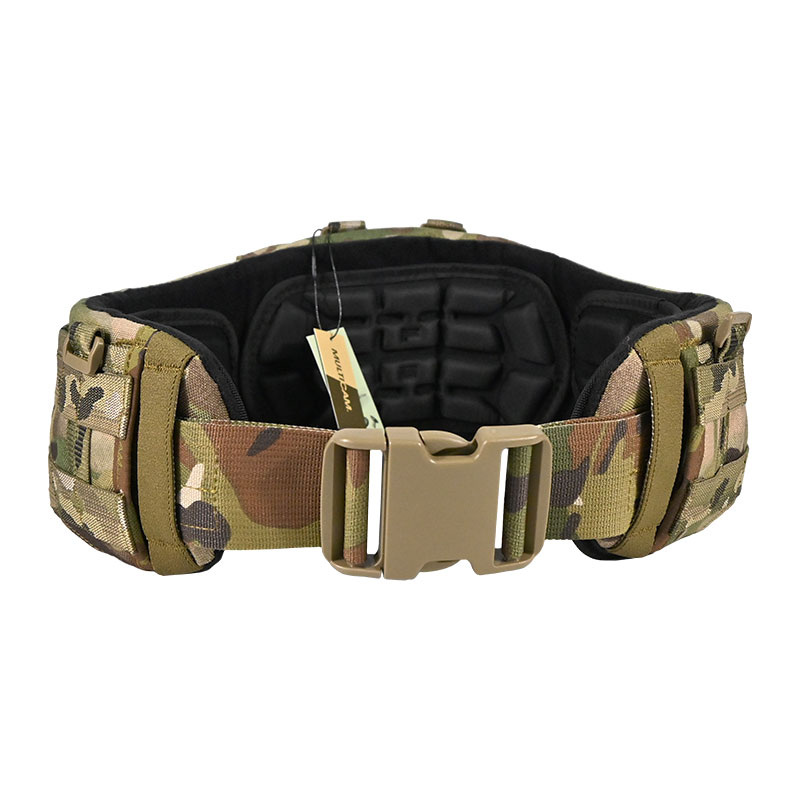 Tactical Component - Heavy Duty Belt with front and backside D-ring Jacquard MOLLE webbings - Multicam