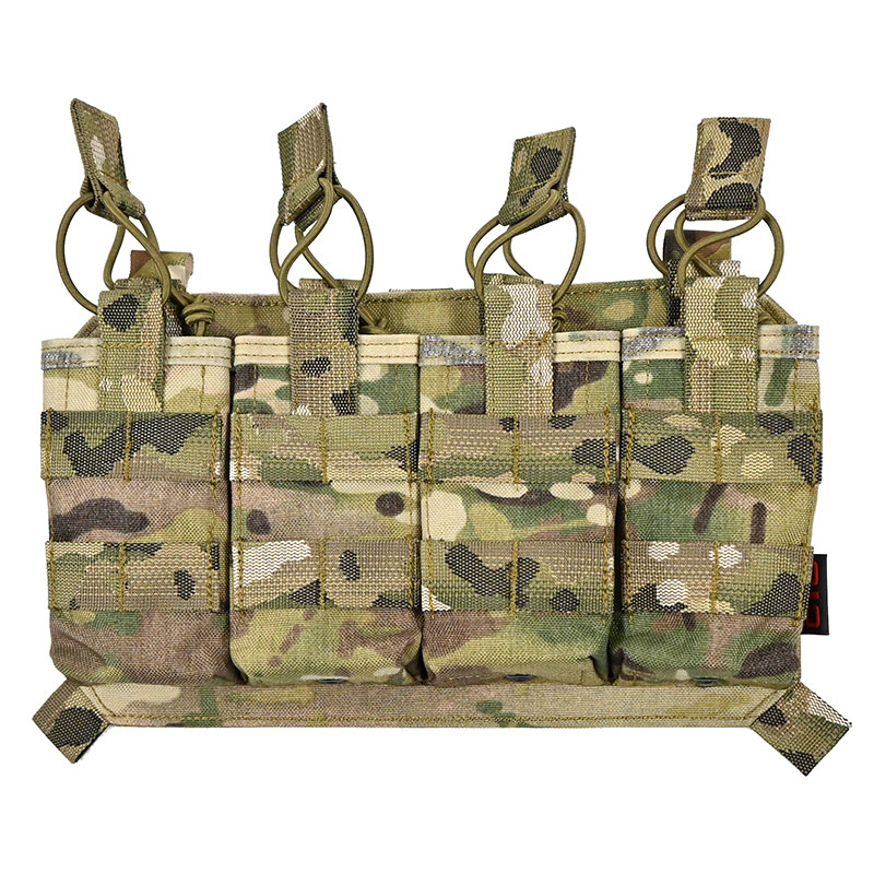 Tactical Component - Open Top Ammo Pouch AK Quad - Multicam
