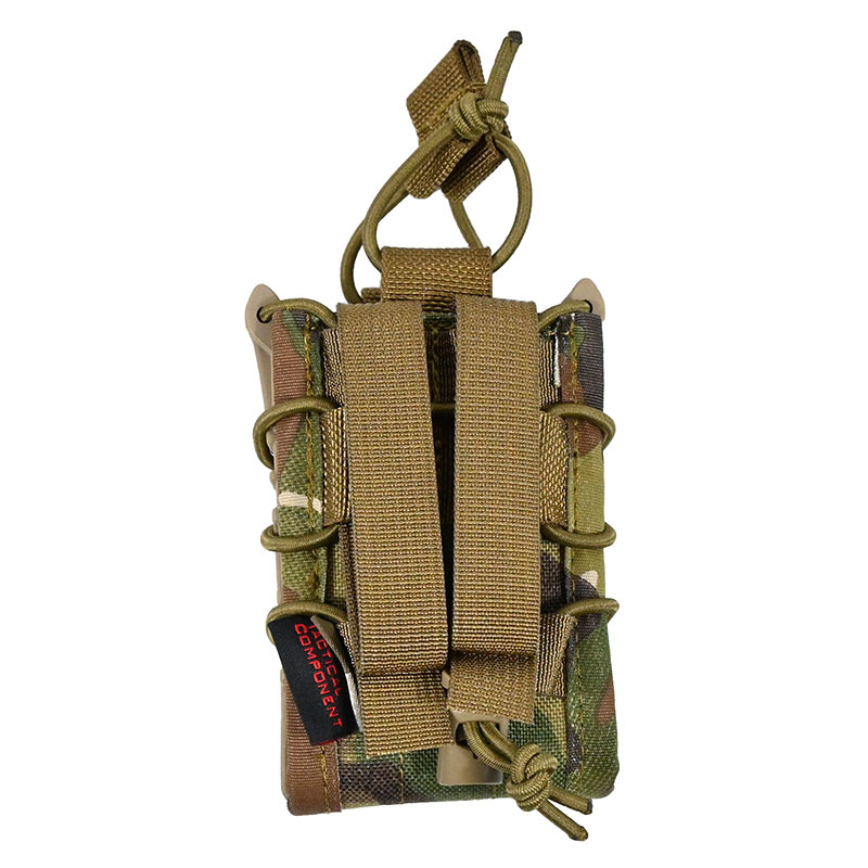 Tactical Component - Rifle Fast Mag Single Pouch with Frame and webbing tab - Multicam