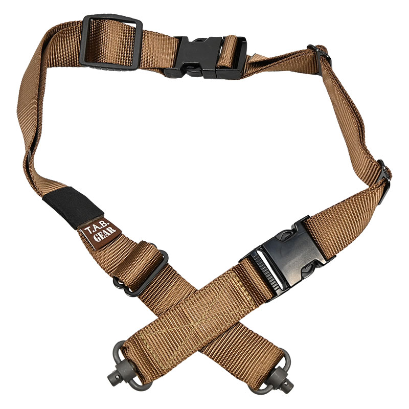 Tab Gear - CAD Rifle Sling With Fastex Buckles-QD Push Button - Coyote Brown