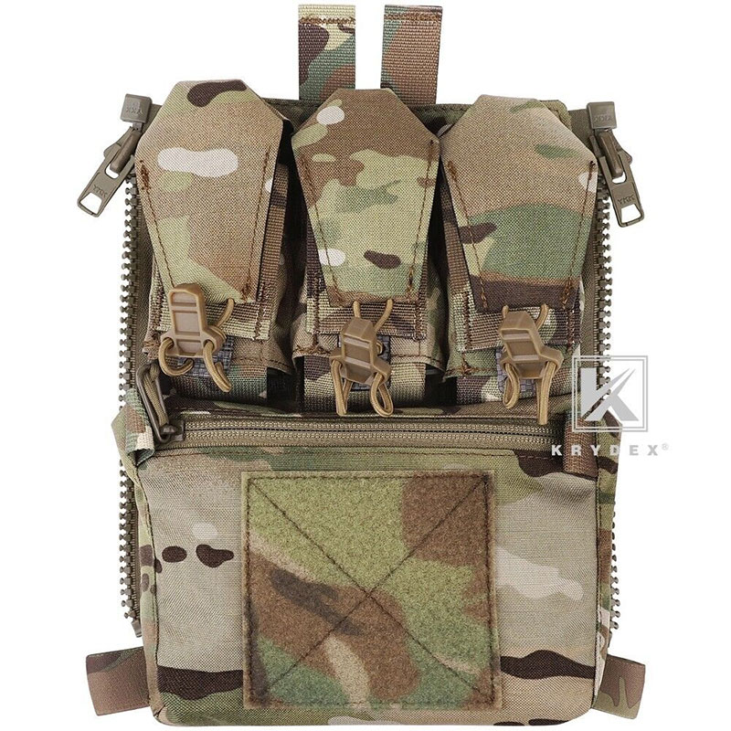 Krydex - Tactical Zip On Assault Back Panel Banger MOLLE for FCPC V5 Plate Carrier Vest - Multicam
