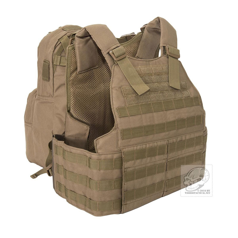 Voodoo Tactical - Hayden Plate Carrier with Assault Pack - Coyote Voodoo Tactical - Hayden Plate Carrier with Assault Pack - Coyote