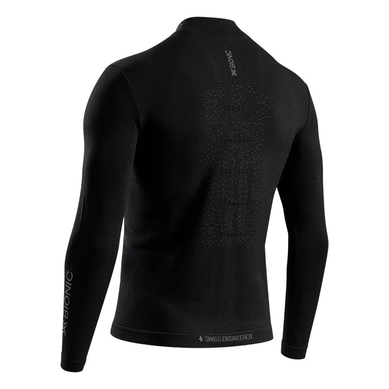 X-Bionic - MIGHTYWOOL SHIRT LS 1/2 ZIP MEN - X Black