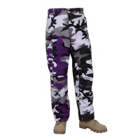 Rothco - Two-Tone Camo BDU Pants - Ultra Violet Purple / City Camo