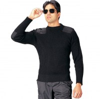 Rothco - Government Type Wool Commando Sweater - Black