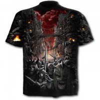 Spiral Direct - DEVILS PATHWAY - Allover T-Shirt Black