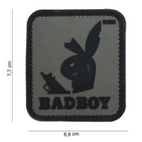 101 inc - Patch 3D PVC Badboy grey #14045