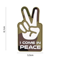 101 inc - Patch 3D PVC I come in peace woodland