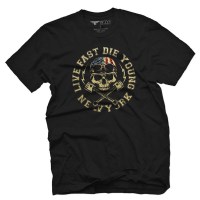 Fifty5 Clothing - Live Fast NY Men's T Shirt - Black