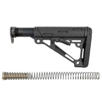 Hogue - AR-15 / M16 OverMolded Collapsible Buttstock Assembly Includes Mil-Spec Buffer Tube and Hardware  - Black