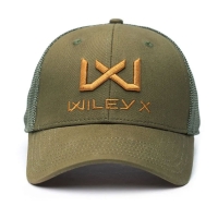 Wiley X - Trucker Cap Olive Green Tan WX/Wiley X Logo