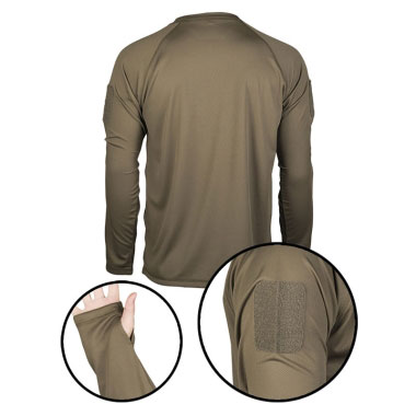 Mil-Tec - OD Tactical Long Sleeve Shirt Quickdry