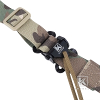 Krydex - MK2 Sniper Sling Lightweight Tactical Wide Padded 2 Point Quick Adjustable Rifle Gun Sling - Multicam