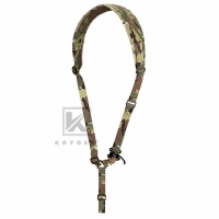 Krydex - Tactical Rifle Single Point Sling Padded Modular Sub Gun Shoulder Strap Slingster Rapid Adjust - Multicam