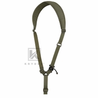 Krydex - Tactical Rifle Single Point Sling Padded Modular Sub Gun Shoulder Strap Slingster Rapid Adjust - Ranger Green