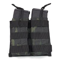 Voodoo Tactical - M4/M16 Open Top Mag Pouch w/ Bungee System Double - Multicam Black