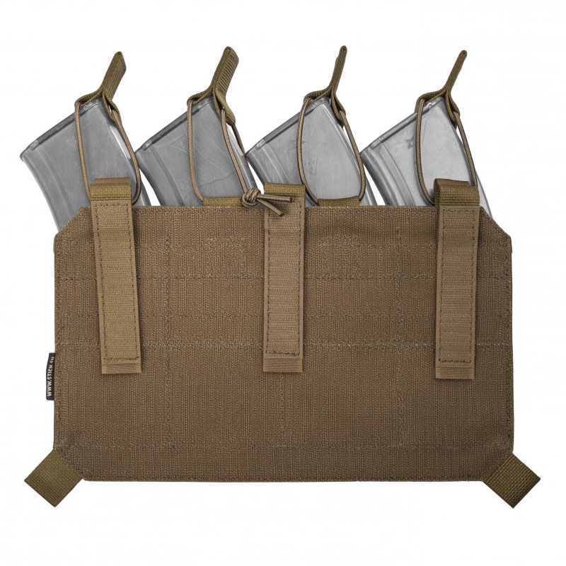 Stich Profi - Универсальная сменная панель открытая на 4 магазина (с пластиковыми вставками) - Дым